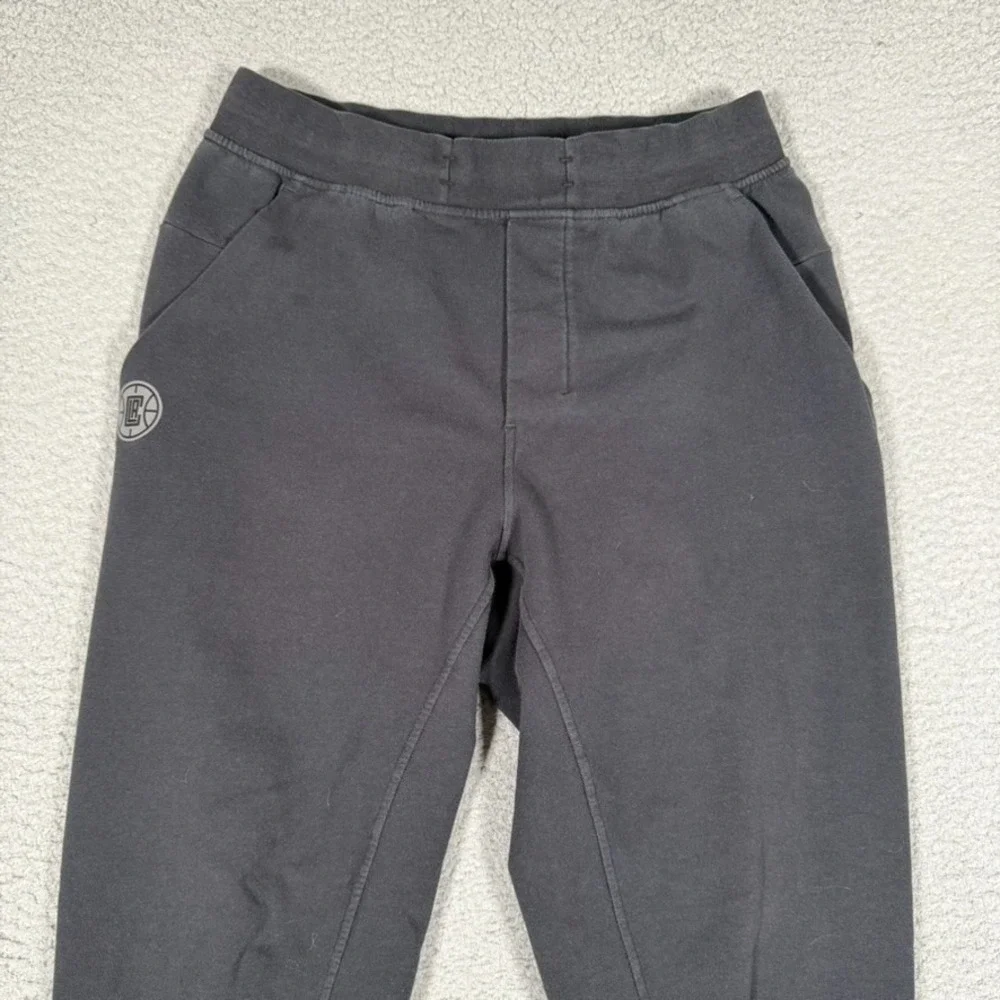 Lululemon‎ Pants Mens Medium Black City Sweat Joggers Elastic Waist LA Clippers